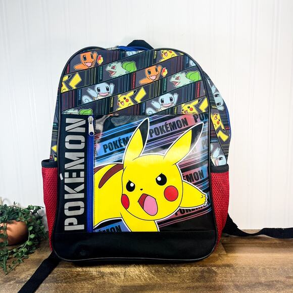 Pokemon Pikachu 17" Laptop Backpack Book Bag Unused No Tag Pokemon Bag - Picture 1 of 7
